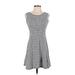 New York & Company Cocktail Dress - A-Line: Gray Dresses - Women's Size X-Small