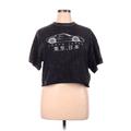 Fifth Sun Short Sleeve T-Shirt: Gray Tops - Women's Size X-Large