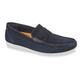 Silver Street London Stanhope Mens Casual Suede Slip on Loafers Sizes 7-12 (11 UK, Navy Blue)