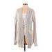 BP. Cardigan Sweater: Tan Color Block Sweaters & Sweatshirts - Women's Size Small