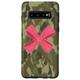 Hülle für Galaxy S10 Camouflage-Telefon mit rosa Schleife grün Camo Woodland