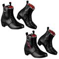 PROFIRST Ladies Minder Shoes Motorbike Shoes Motorcycle Boots Waterproof and Protective Armored Boots for Women (2 UK, Black, numeric_2)