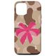 Hülle für iPhone 15 Camouflage Telefon mit rosa Schleife Frauen Desert Camo