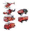 HEMOTON 3 Sets Car Model Ambulance Toy Mini Firetrucks Toy Fire Truck Toy Mini Truck Toy Playset Toy Fire Engine Model Toy Fire Car Toy Mini Vehicle Pocket Red Police Car Child Plastic