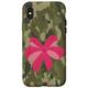 Hülle für iPhone X/XS Camouflage Telefon mit rosa Schleife grün Camo Frauen Woodland