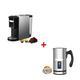 EPIZYN coffee machine 1450W 3 in 1 Espresso Coffee Machine 19Bar Multiple Capsule Coffee Maker Fit Gusto and Coffee Powder coffee maker (Color : BK-513 N MFS, Size : EU)