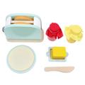 BESTonZON 2 Sets Play House Toy Kid Toy Microwave Toaster Role Play Toy Kitchen Appliance Toys Toy Kitchen Cosplay Toy Kitchen Playset Toy Food Child Micro-wave Oven Wooden