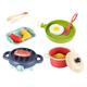 ifundom 3 Sets Play House Kitchen Utensils Gifts Little Pans for Children Simulation Cooking Children Toy Girl Toy Simulated Kitchen Toy Kitchen Playset Toy Play Toy Tableware Barbecue Abs