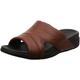 Fitflop Men's Freeway Iii Slide-Leather Sandal, Brown Dark Tan 277, 9 UK