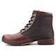 OSSTONE Moto Boots for Men Fashion Lace-Up Leather Chukka Boots Casual Shoes OS-5008-2-red-brown-7