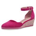 Keilpumps TAMARIS Gr. 40, pink Damen Schuhe Riemchenpumps