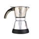 EPIZYN coffee machine 150ml/300 ml 480W 3-6 Cups Electric Espresso Moka Pot Detachable Kitchen Stovetop Coffee Maker coffee maker (Color : 150ml)