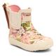 Gummistiefel BISGAARD "baby rubber" Gr. 28, creme rosa geblümt Kinder Schuhe Stiefel Boots