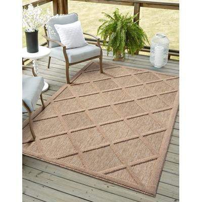 Teppich "Amara, LAGERRÄUMUNG", beige, B:200cm H:8mm L:300cm, Polypropylen, MYFLAIR MÖBEL & ACCESSOIRES, Teppiche, Uni Farben, Hoch-Tief Effekt, Outdoor geeignet, Balkon, Terrasse Image