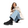 Stiefel ROXY "Chloe Kim Logger", Gr. 6(36), schwarz, Obermaterial: 95% synthetisches PU, 5% Metall / Futter: 100% Polyester-Textil / Außensohle: 100% TPR, Schuhe