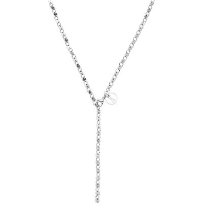 Y-Kette PURELEI "Schmuck Geschenk Pure, 2110", silber (edelstahlfarben), Halsketten, Damen, Edelstahl, L: 60cm