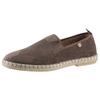 Espadrille VERBENAS "Tom Pacific", Herren, Gr. 40, grau (taupe), Textil, Veloursleder, klassisch, Schuhe, Loafer, Slipper, Sommerschuh, Strandschuh mit Stretcheinsätze