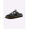 Pantolette HEINE, Damen, Gr. 40, schwarz, Rindsleder, Glattleder, modisch, Schuhe