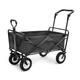 Folding Garden Trolley Cart Heavy Duty Wagon Multi-function Shopping Cart for Outdoor Camping fishing Pull Truck With 4 wheels, Load：80kg