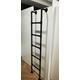 7 6 5 4 FT Bunk Bed Ladder for Attic Basement Egress, Full Metal Climbing Ladders/Rv Trailer Bunk Steps Ladder with Foot Pads for Kids Adults Elderly, Window Well Warehouse Outside Floor Spa