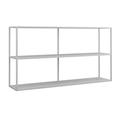 HYIWSIJT Console Table,Metal Shelves Entryway Table,3-Tier Open Storage Shelfable(White 120x30x80cm)