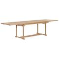 Camerina Extending Garden Table 180-280x100x75 cm Solid Teak Wood,Outdoor Dining Table,Garden Table,Bistro Patio Garden Table(SPU:44678)