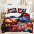 Double Duvet Set Butterfly Red Yellow Bedding Double Bed Set Microfiber Soft Duvet Cover Double with Hidden Zipper Closure Duvet Sets Double Bed Double Duvet Cover+Pillow Cases 2 Pack(50x75cm)