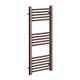 Greened House Brushed Bronze Straight Heated Towel Rail Flat Central Heating Towel Radiator (500mm W x 1000mm H)