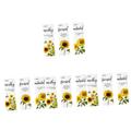 Housoutil 12 Pcs Sunflower Wooden Sign Hanging Yellow Flower Garland Front Door Wreath Rustic Home Decor Home Hanging Decor Sunflower Wall Decor Vintage Signs Summer Garland Board