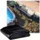 HDPE Waterproof Membrane Pond Liner 6 X 3M 5 X 6M Black Fish Pool Liner for Garden Ponds Waterfall Streams Fountains Pond Underlayment Garden Pool Cover Streams Water,7 * 10m