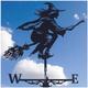 Outdoor Witch Decoration, Rooftop Weathervane, Wicked Witch Decorative Farmhouse, Witch Yard Stake, for Halloween Outdoor Garden Patio Lawn Patio Landscaping