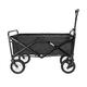 Trolleys, Shopping Cart Folding Portable Trolley Cart, Multifunction Garden Heavy Duty Wagon with 10.5In Rubber Wheels, Push-Pull Cart for Outdoor/Camping/Fishing/Mall, Load: 80Kg/