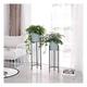 Plant Stands Plant Shelf Flower Stand Metal Flower Pot Rack Indoor And Outdoor Floor With Flower Bucket Modern Living Room Balcony Decorative Frame (Color : B) Huajia (Color : B)