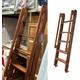 Solid Wood Bunk Bed Step Ladder, 150cm Twin Bunk Bed Climb Ladder For Rv Bed Dorm Bed & Loft Bed, Multi-function