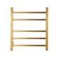 DOCOXI Straight Heated Towel Rail, Electric Heated Towel Rack, Heating Towel Rail Electric Heated Clothes Warmer Rack Free Standing Wall Mount Radiator Towel Warmer Brushed Gold Interesting