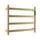 Electric Heated Towel Rack Towel Warmer 4 Bars Electric Heated Towel Rack 304 Stainless Steel Wall Mount Heated Towel Rail with Timer Control, Bathroom Radiator Drying Rack,Brushed Gray, (Brushed Gold