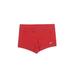 Nike Athletic Shorts: Red Solid Activewear - Women's Size Small