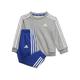 Adidas Sportswear Infant Essentials Youth/Baby Crew And Jogger Set - Grey