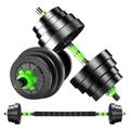 Dumbells Dumbbells For Men And Women Gym Home Training Adjustable Weight Barbell Replacement Paddle Straight Bar Set Dumbell Set (Color : Green, Size : 10kg)