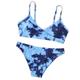 OTBEHUWJ Bikini Bikini Women Swimwear Bikini Set Push-up Bikinis Biquini Swim Suit Female Beachwear Swimming-blue-m