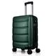 FLIEE Cabin Suitcase Hard Shell| 55x40x20cm Cabin|Lightweight Suitcase |Telescopic Handle | Suitable for Ryanair Easyjet, Jet 2 Paid Carry-ons | (Green, Cabin 20")