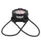 SAEKODIVE Bungee Mount Compass - Glow in The Dark, Waterproof for Underwater Activities - Scuba Diving, Snorkeling, Fishing, Sailing, Canoeing, Water Activities