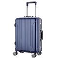 PIPONS Carry On Luggage Lightweight Suitcase Aluminum Alloy Trolley Case Stripe Portable Durable Suitcase Business Suitcase (Color : D, Size : 24in)