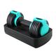 Dumbells 11 Kg 6-speed Household 360-degree Rotating Adjustable Weight Dumbbell Men's Exercise Fitness Equipment Dumbell Set (Color : Blue, Size : 11KG)