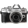 Olympus OM-D E-M10 Mark IV Mirrorless Camera with 14-42mm EZ Lens (Silver) V207132SU000