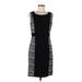 Cynthia Rowley TJX Casual Dress - Party Scoop Neck Sleeveless: Black Solid Dresses - Women's Size 8