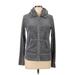 Juicy Couture Zip Up Hoodie: Gray Solid Tops - Women's Size Large