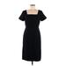 Ann Taylor Casual Dress - Sheath: Black Solid Dresses - New - Women's Size 6