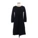 Nine West Casual Dress - Sweater Dress: Black Stars Dresses - Women's Size Medium