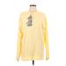 The Disney Store Casual Dress - Mini High Neck Long sleeves: Yellow Print Dresses - Women's Size Large